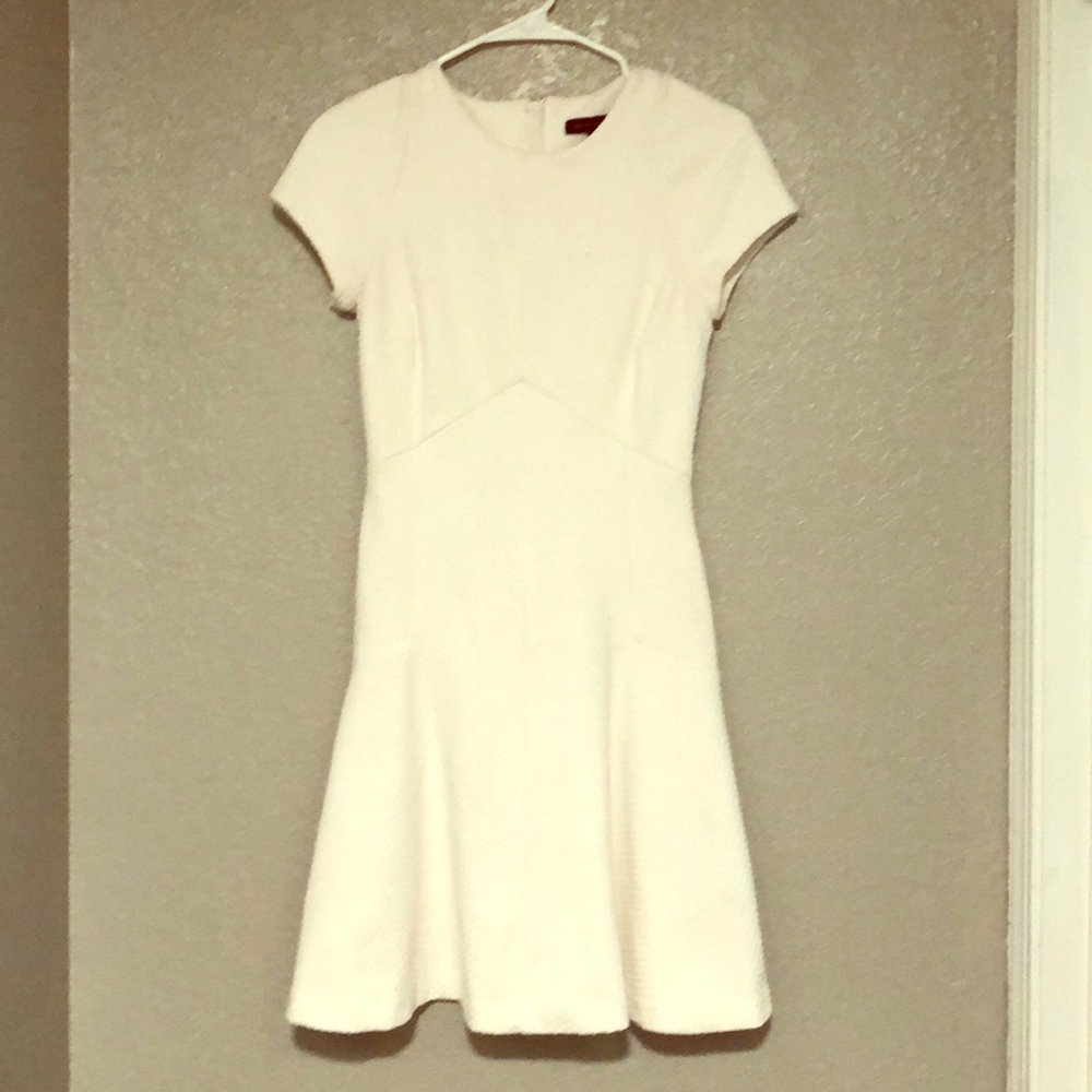 Fitted white dress